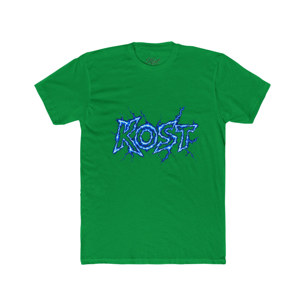 Kost Lightning Graphic Tee — Blue Electric Logo T-Shirt