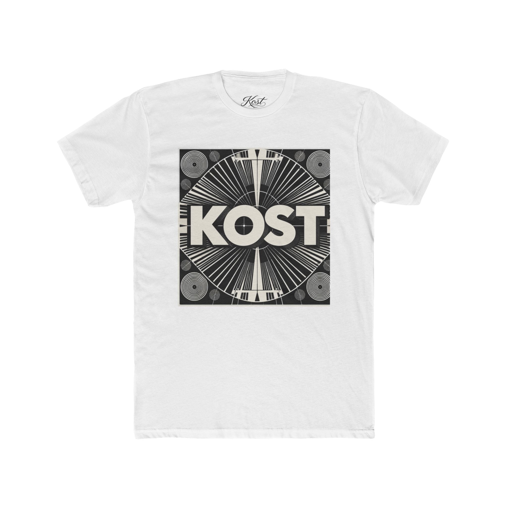 KOST Retro Record Label Tee — Vintage Vinyl Graphic T-Shirt