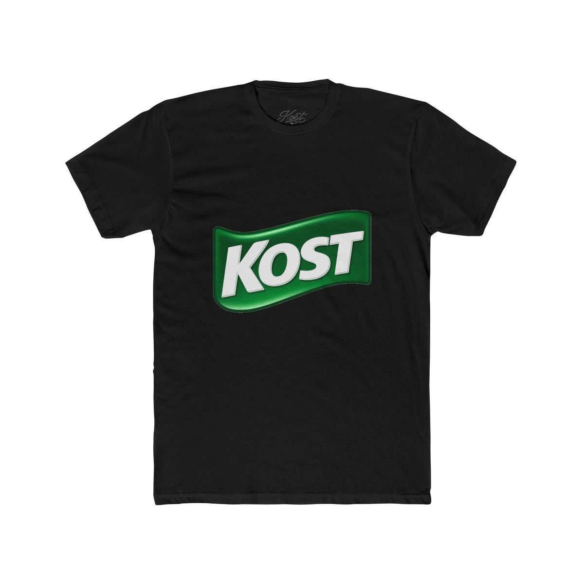 KOST Logo Tee — Vintage Green Wave Graphic T-Shirt