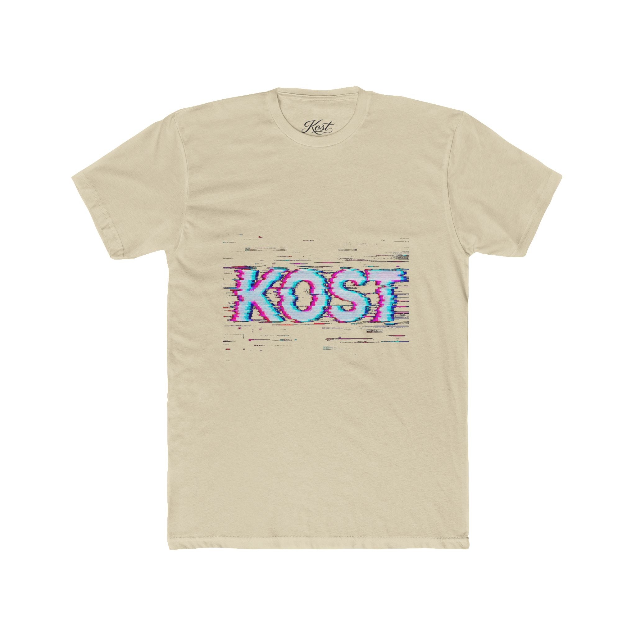 KOST Glitch Graphic Tee — Retro Vaporwave Logo T-Shirt