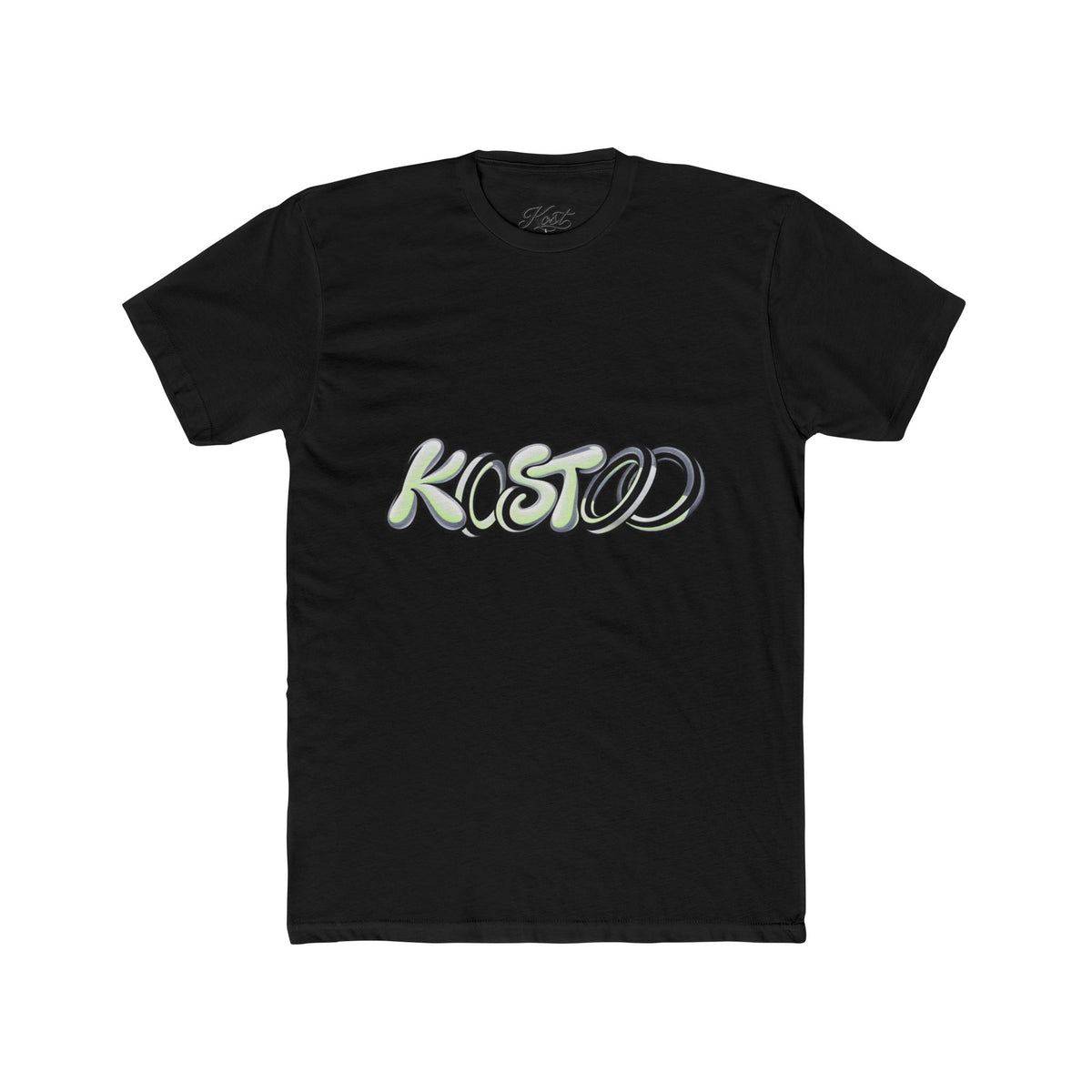 Graphic Tee — 'KOSTOD' Retro Bubble Letter Shirt