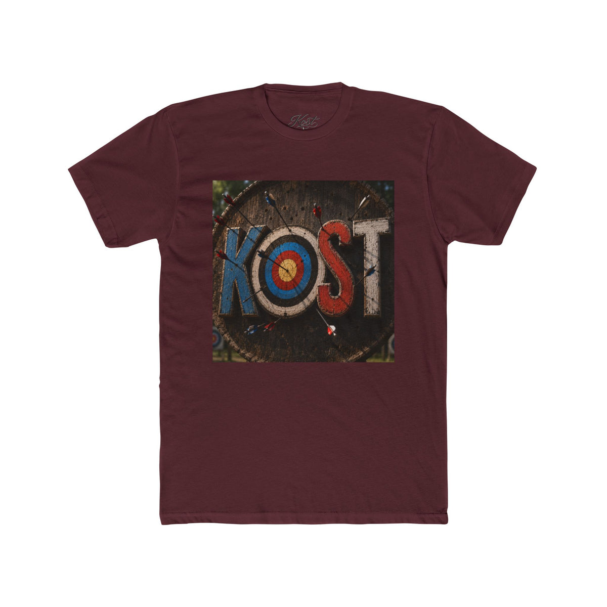 KOST Target Logo T‑Shirt — Retro Archery Bullseye Graphic Tee