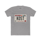Wisconsin License Plate 'KOST' T‑Shirt — Retro America’s Dairyland Tee
