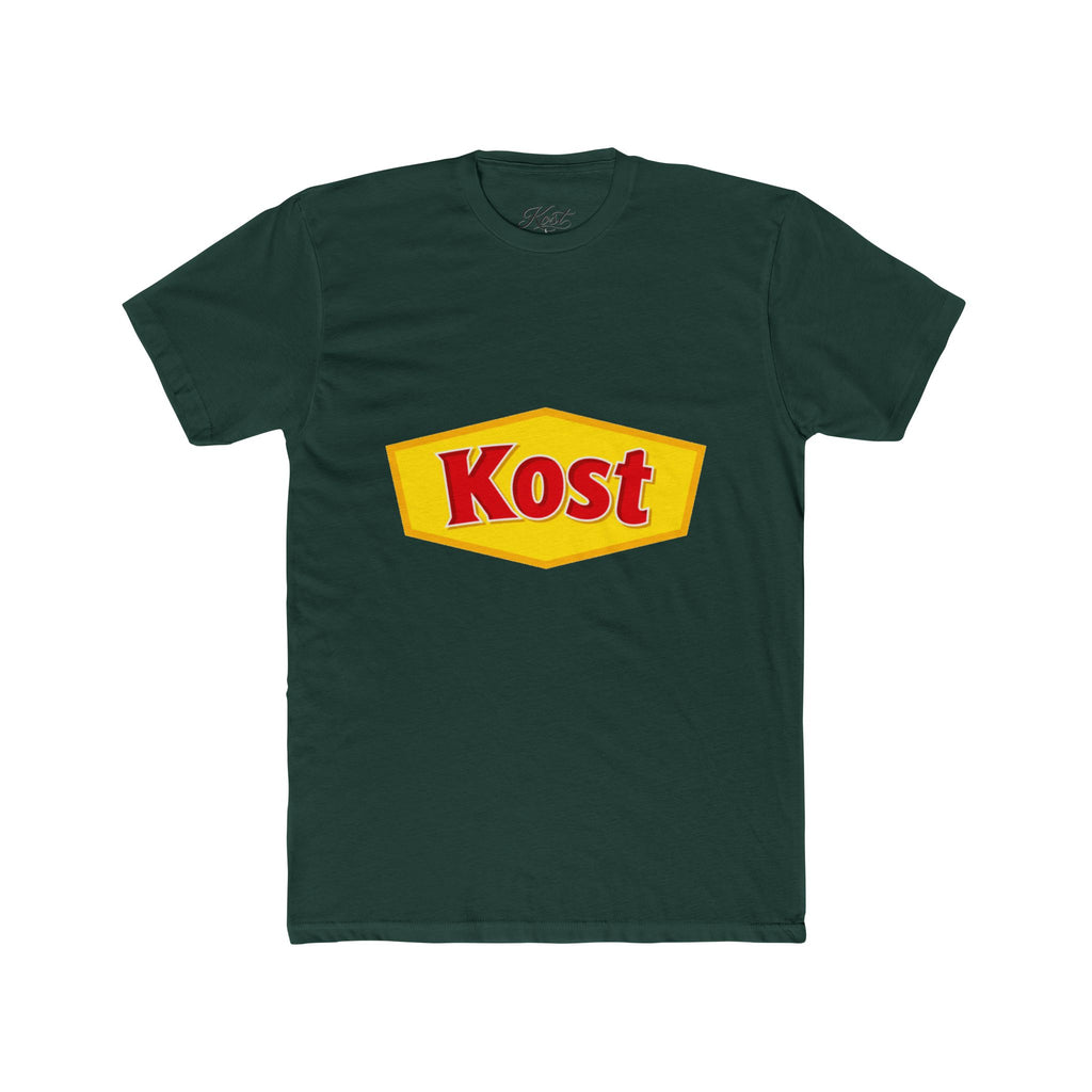 Kost Logo Tee — Retro Yellow & Red Graphic T-Shirt