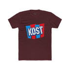 Kost Retro Logo T-Shirt — Red & Blue Graphic Crew Tee