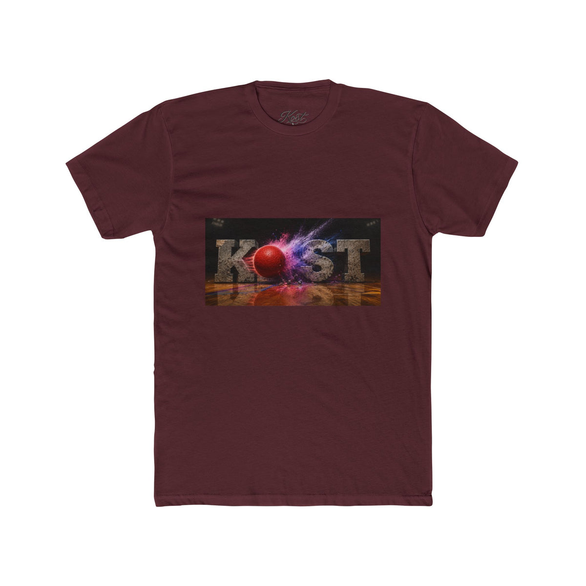 Cosmic Burst Tee — 'KOST' Retro Space Graphic T-Shirt
