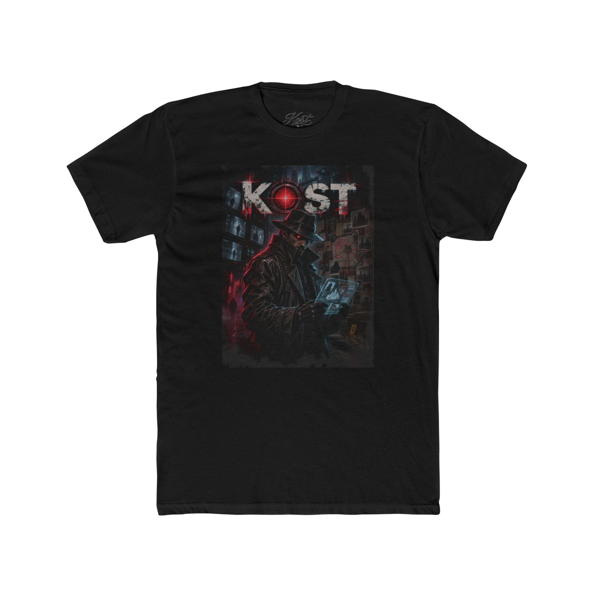 Kost Gothic Figure Tee — Dark Vaporwave Art T-Shirt