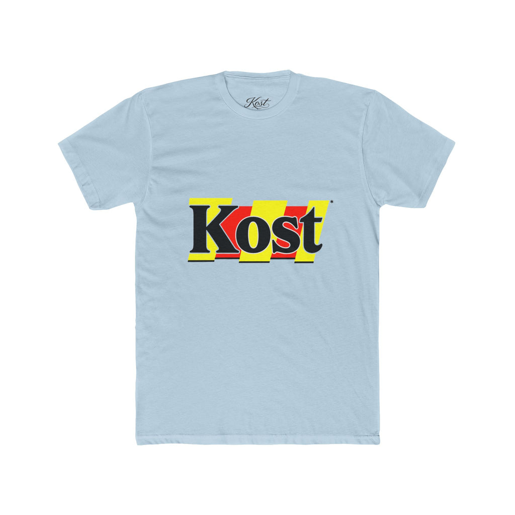 Kost Graphic Tee – Retro Yellow & Red Logo T-Shirt