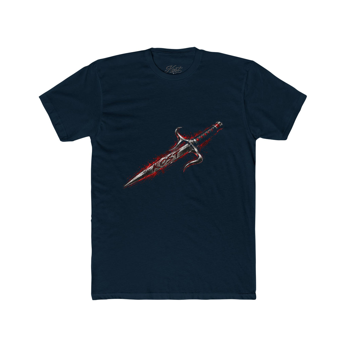 Vintage Sword Graphic Cotton T-Shirt