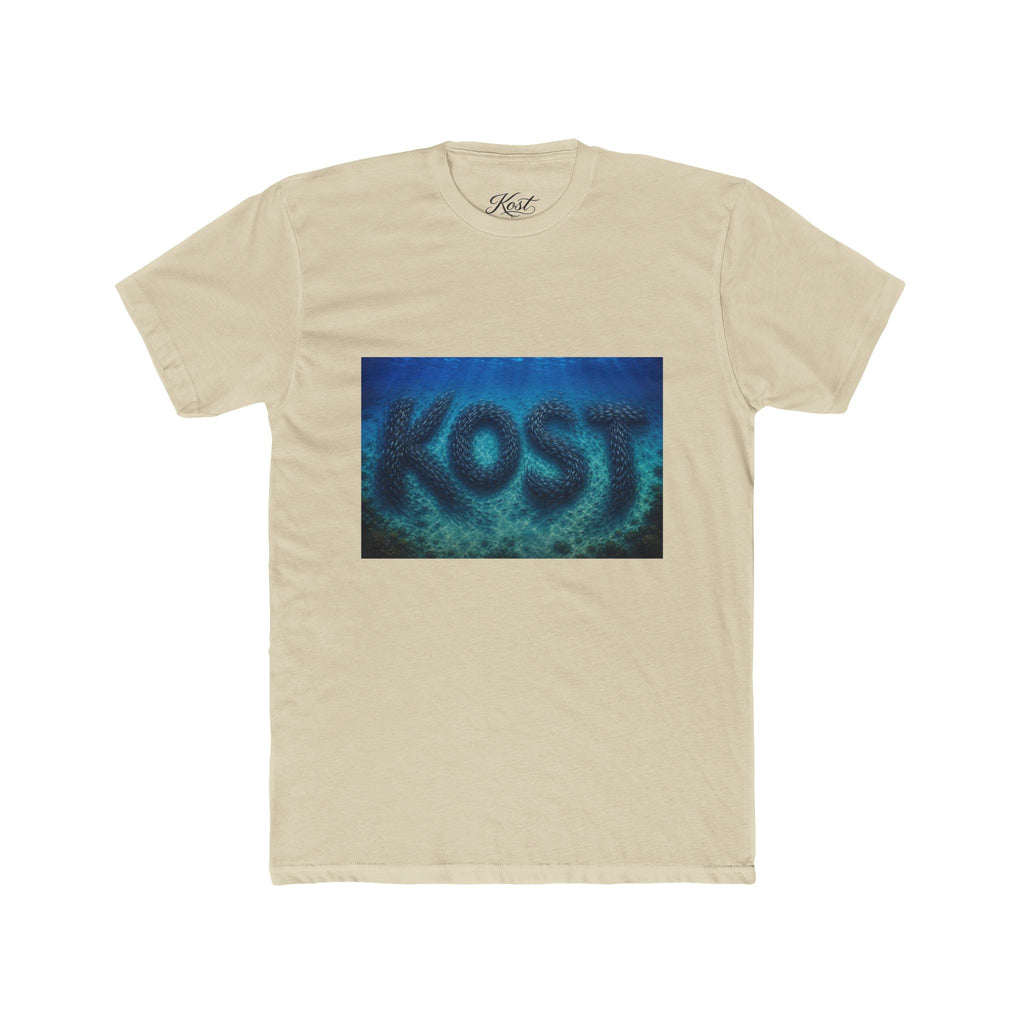KOST Blue Abstract Graphic T-Shirt