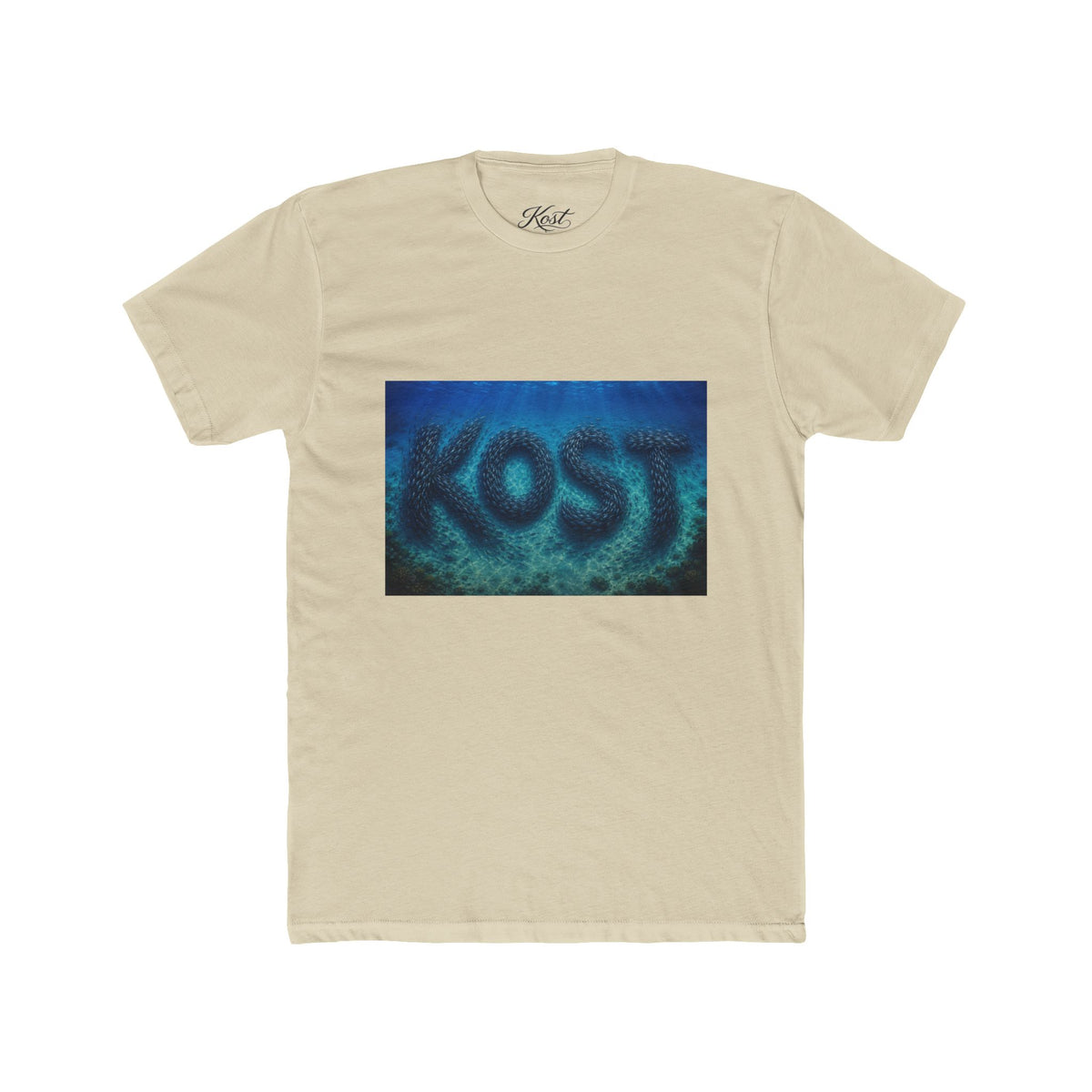 KOST Blue Abstract Graphic T-Shirt