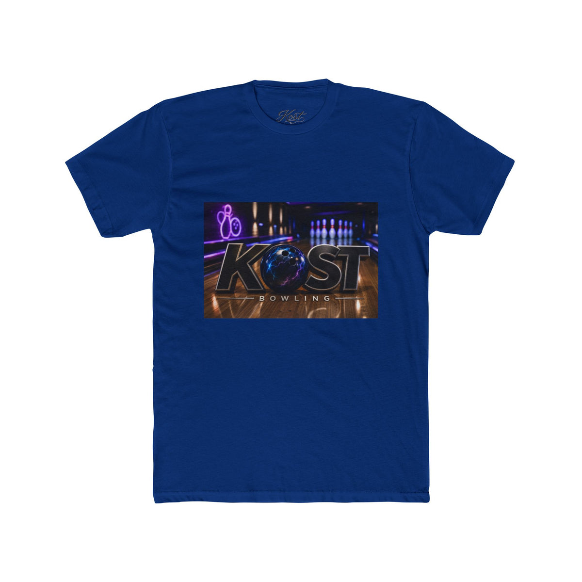 KØST Bowling Alley Photo Tee — Retro Neon Bowling Shirt