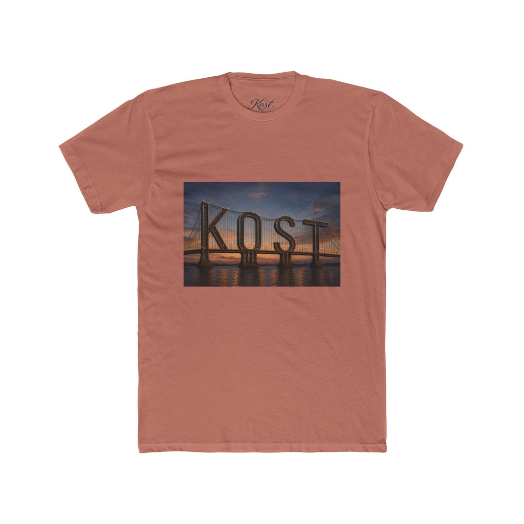 Kost Bridge Sunset Tee — Scenic Photo Graphic T-Shirt