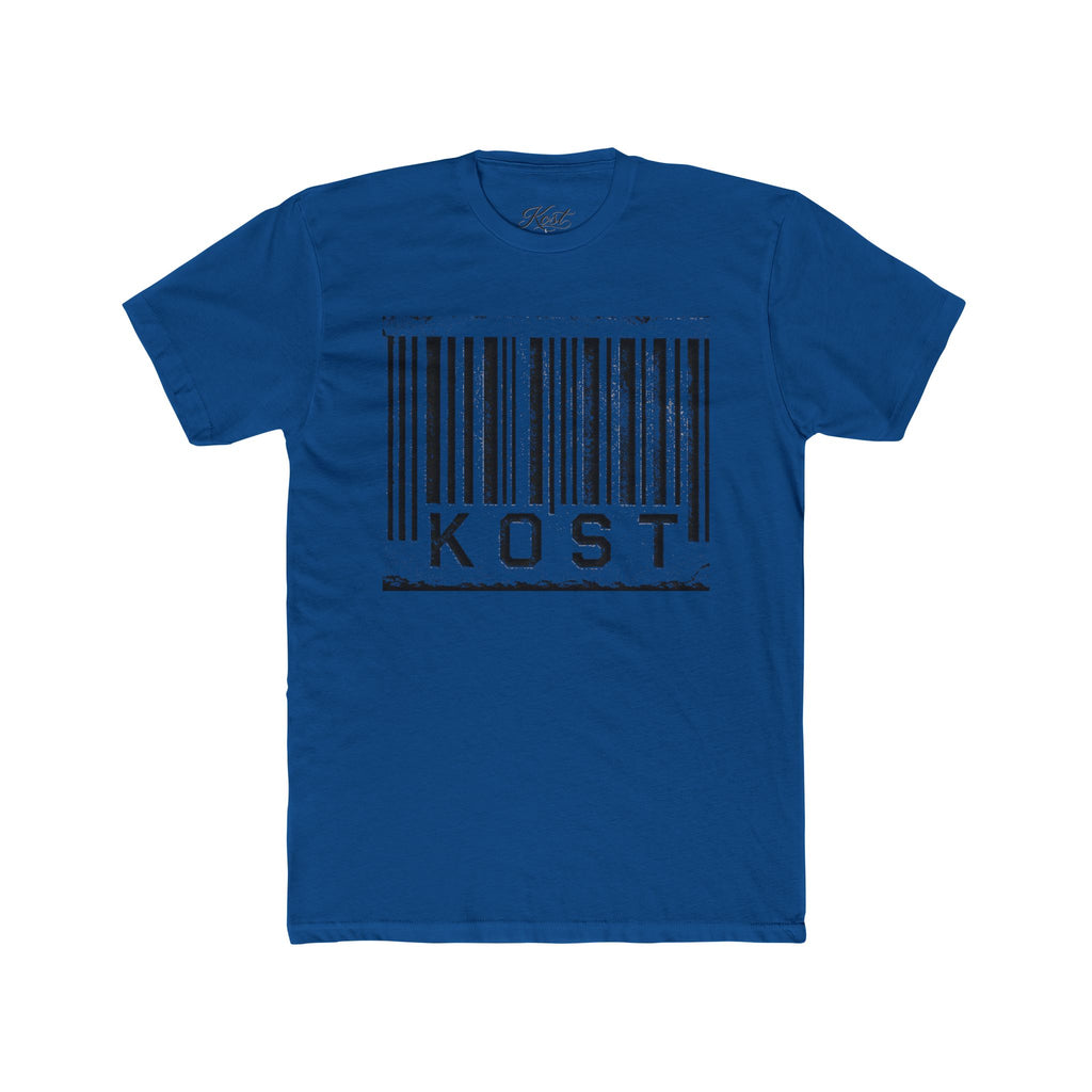 KOST Barcode Graphic Tee — Distressed Industrial Streetwear T‑Shirt