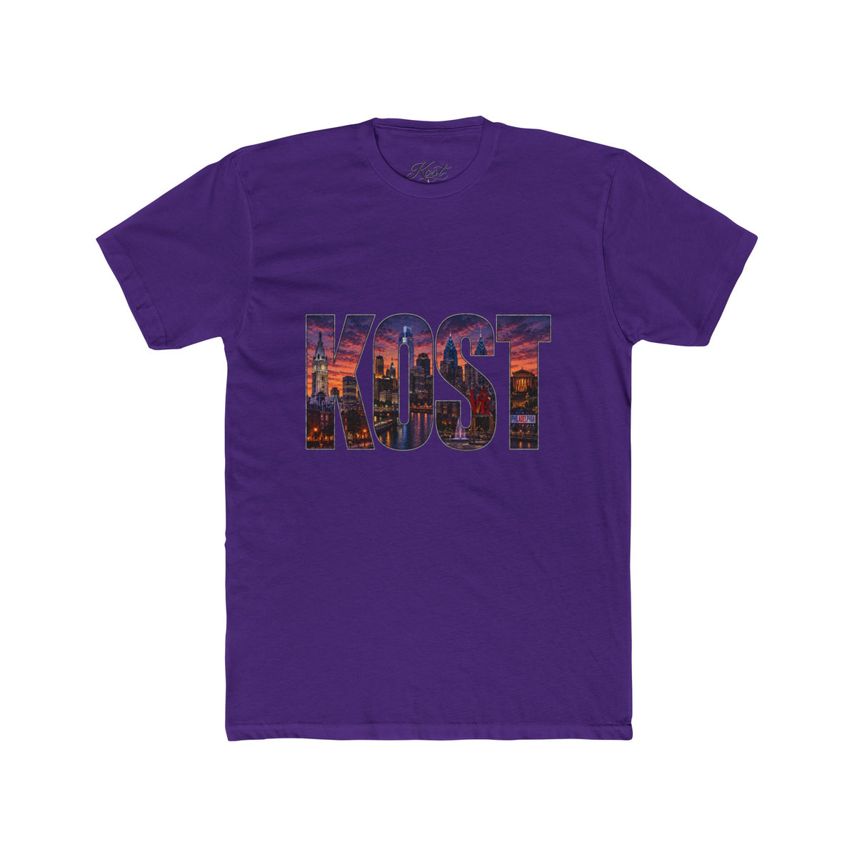 KOST Cityscape Graphic Tee — Urban Skyline Lettering Cotton T‑Shirt