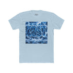 KOST Waterfall Graphic Tee — Blue Wave Texture Crew Shirt