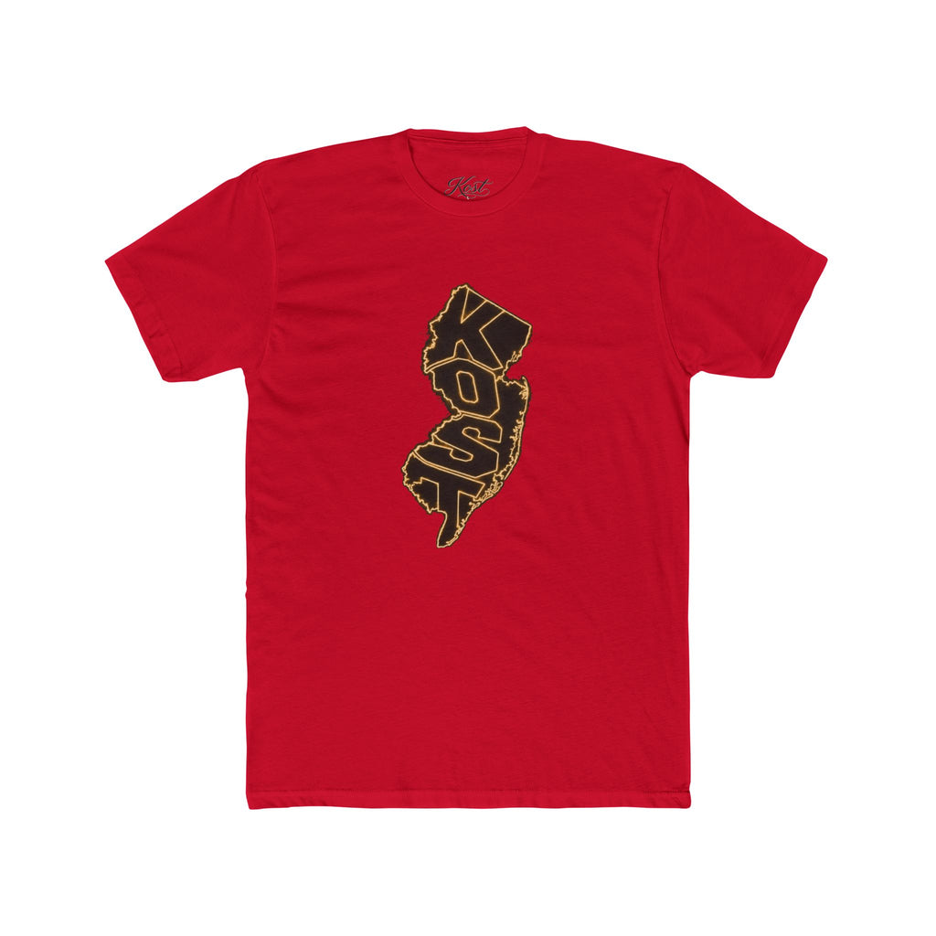 New Jersey Outline T-Shirt with 'KOP' Lettering – State Pride Tee
