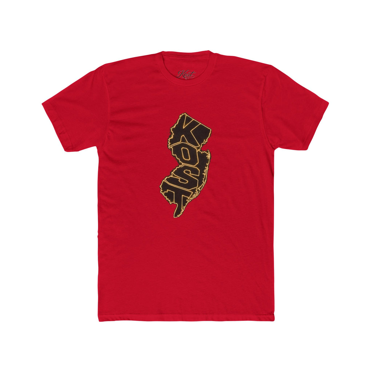 New Jersey Outline T-Shirt with 'KOP' Lettering – State Pride Tee
