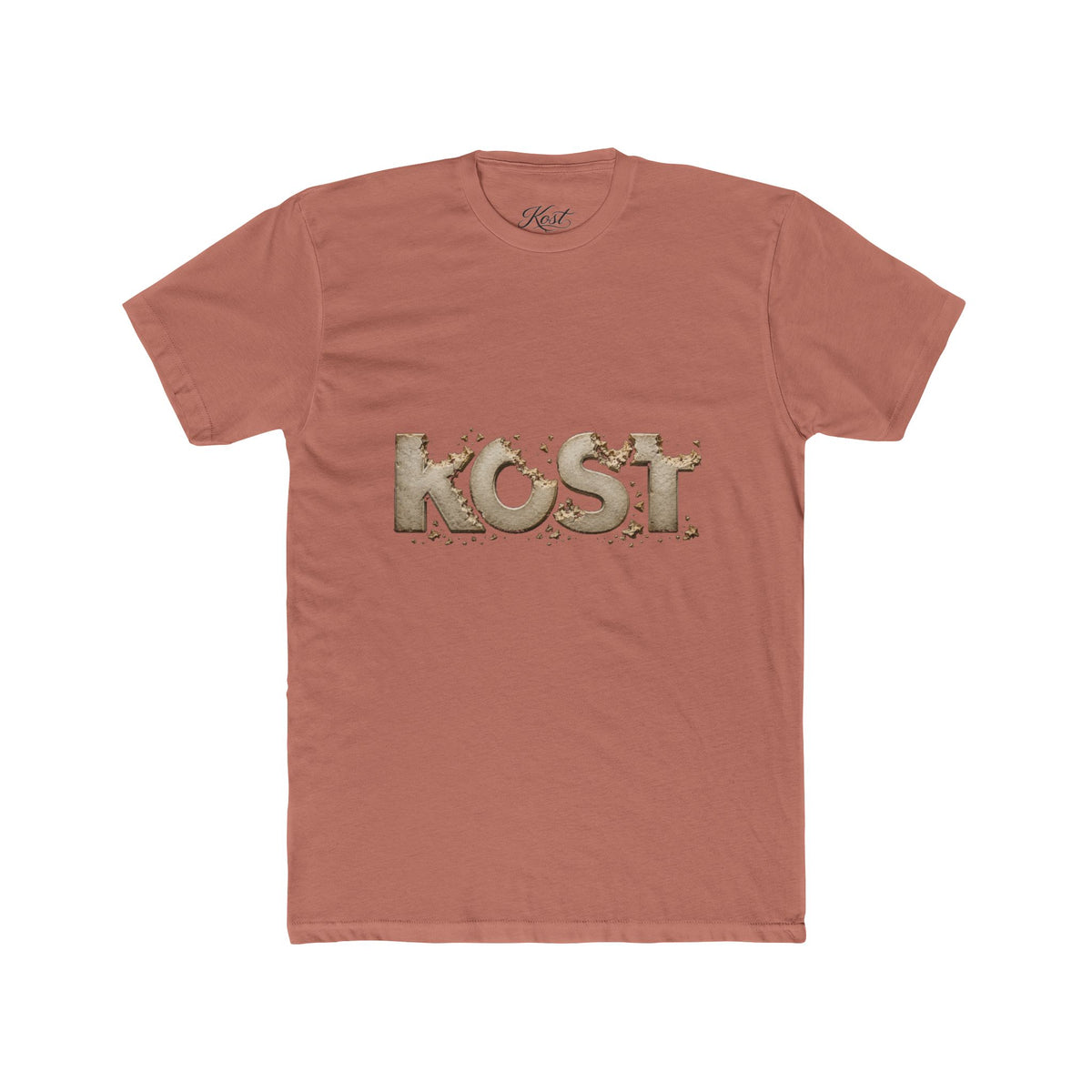 KOST Logo Tee — Distressed Vintage Lettering Cotton T-Shirt