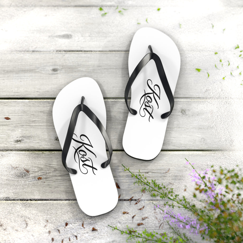 Faith Script Flip Flops