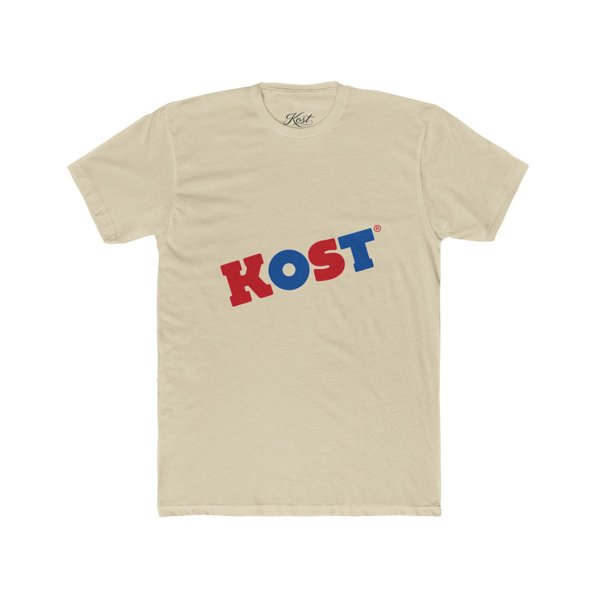 KOST Retro Logo Tee – Vintage Red & Blue Graphic T-Shirt