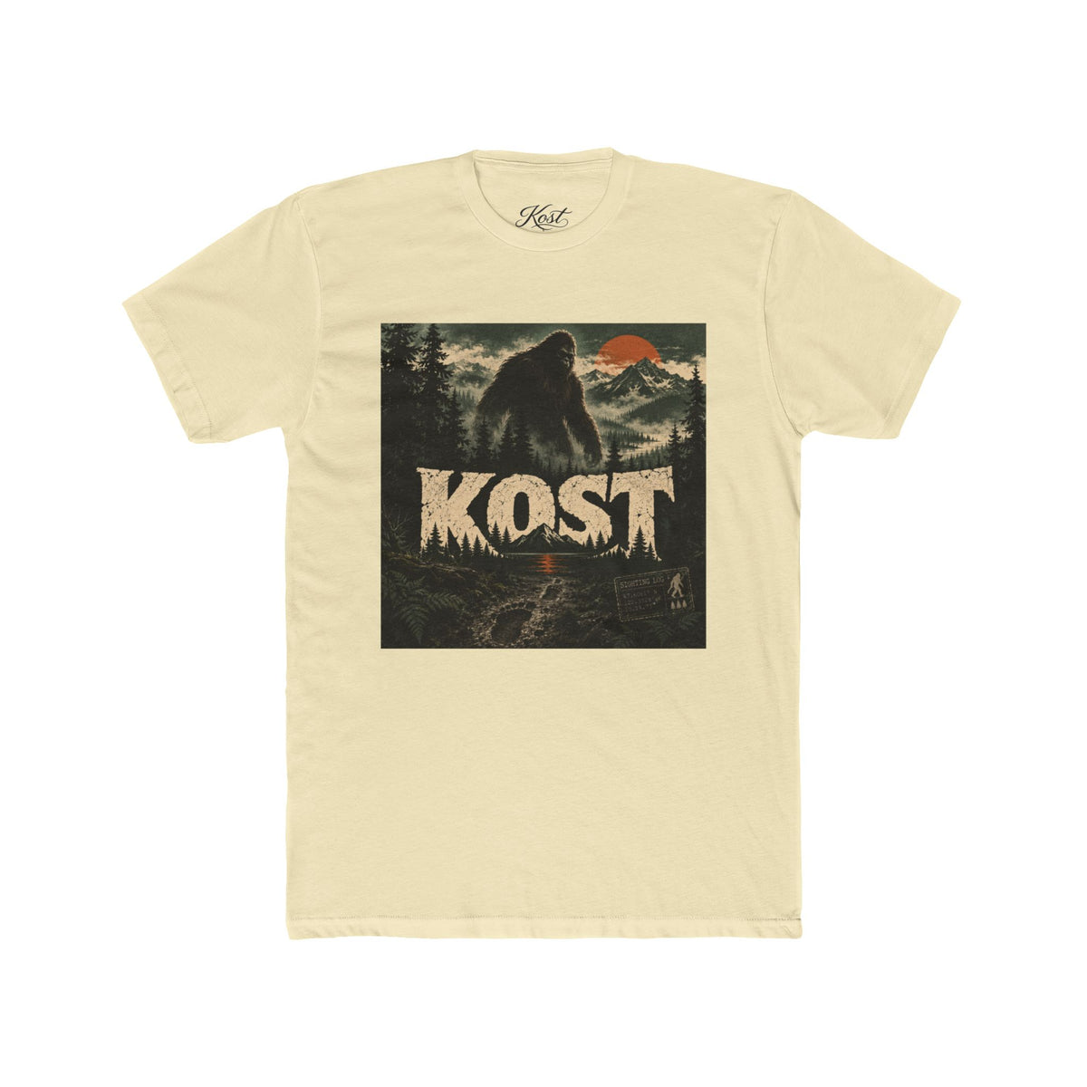 KOST Bigfoot Forest Tee — Retro Sasquatch Graphic T-Shirt