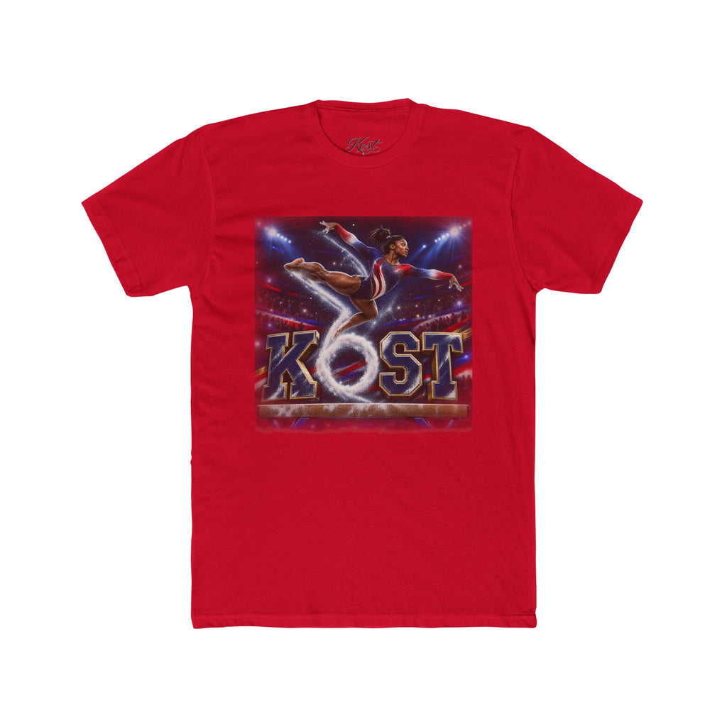Surfing Skateboarder Graphic Tee — "KOST" Retro Skate Skatepark Shirt