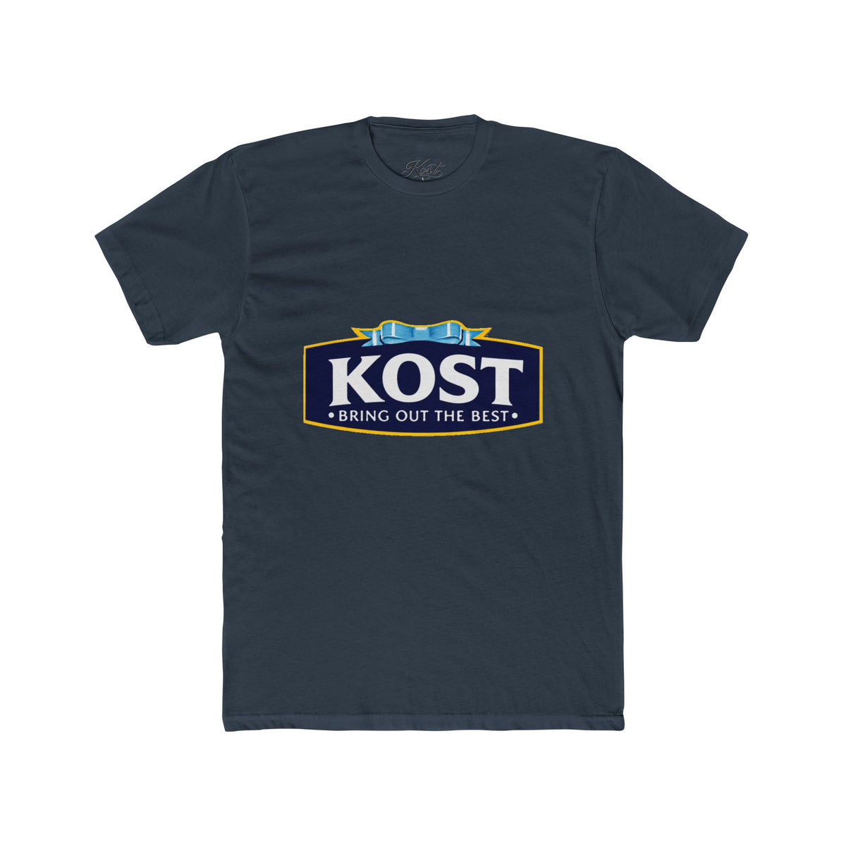 KOST Logo Tee — 'Bring Out The Best' Retro Badge Cotton T‑Shirt