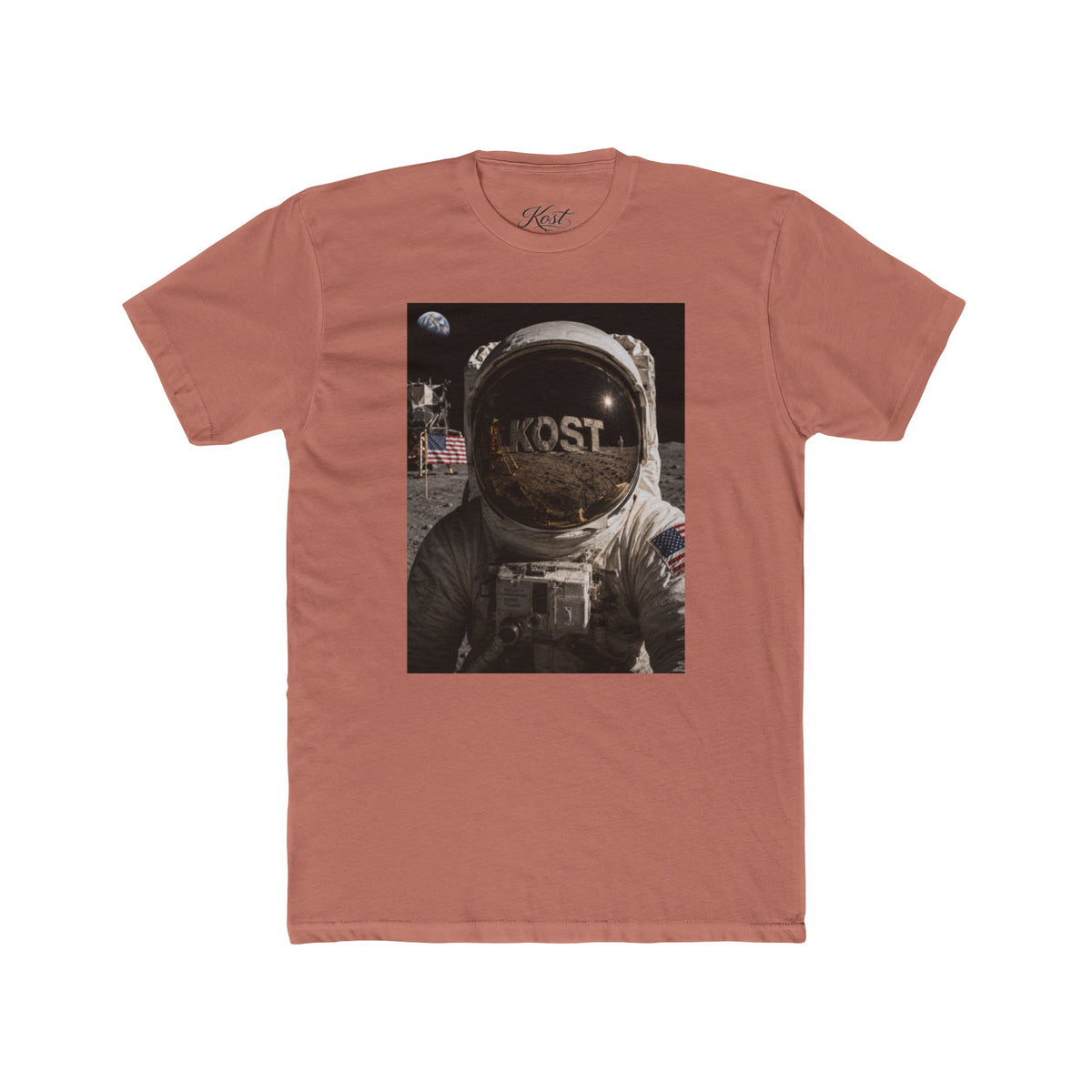 Astronaut Moonwalk T‑Shirt — Vintage Space Helmet Graphic