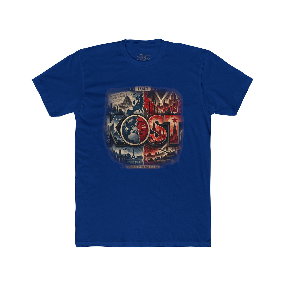 LOST Vintage Adventure Tee — Distressed Map Graphic Crew Shirt
