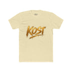KOST Gold Script T‑Shirt — Streetwear Graphic Tee with Metallic Brush Lettering
