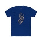 New Jersey 'KOSO' Map Tee — Vintage Gold State Graphic T-Shirt