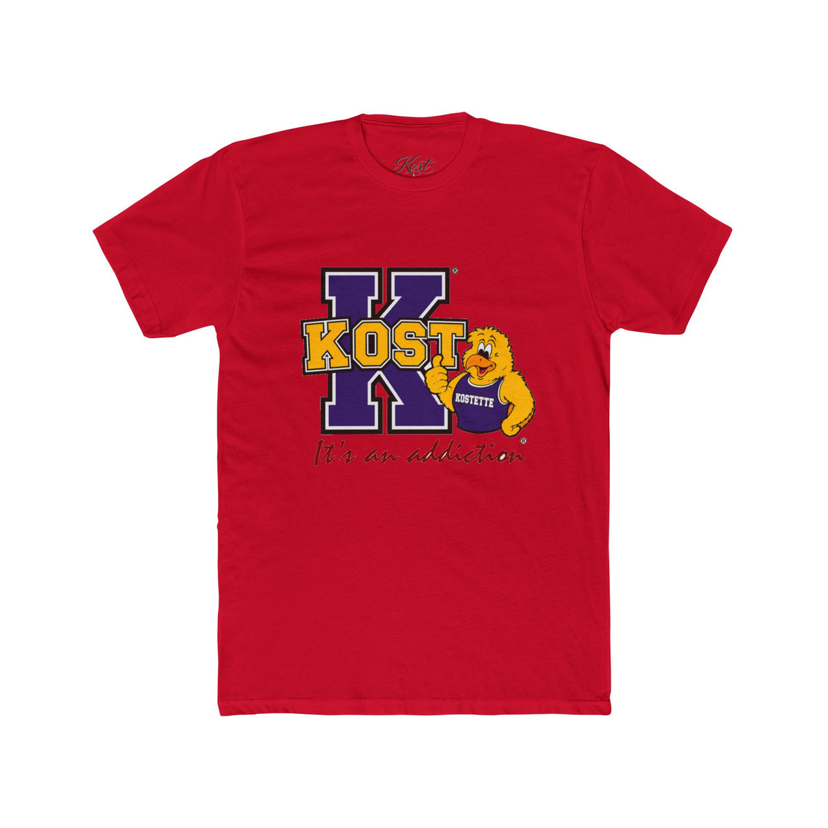 Kost University Bear Crew Tee — "It’s an Addiction" College Spirit T-Shirt