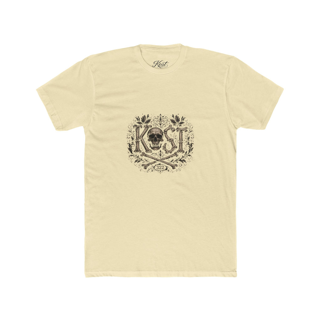 Skull & Crossbones Floral Crew Tee - KOST Vintage Graphic T-Shirt