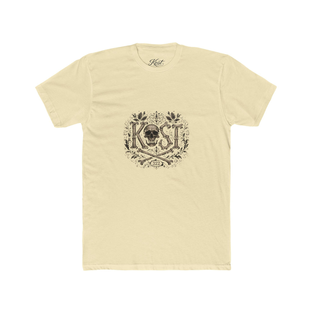 Skull & Crossbones Floral Crew Tee - KOST Vintage Graphic T-Shirt