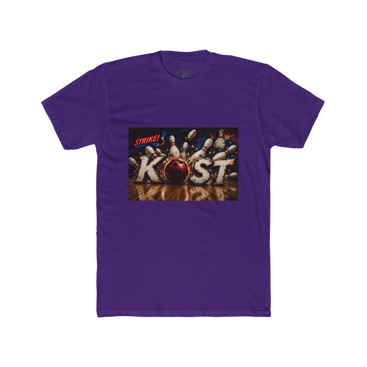 Bowling Strike Graphic Tee — "KOST" Pinfall Design
