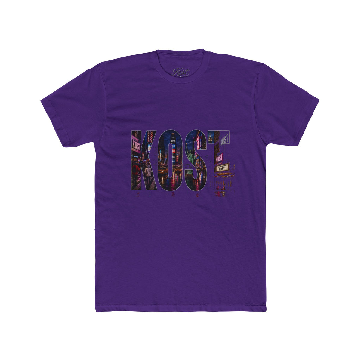 KOSTE Neon City Crew Tee — Vintage Nightlife Graphic T-Shirt