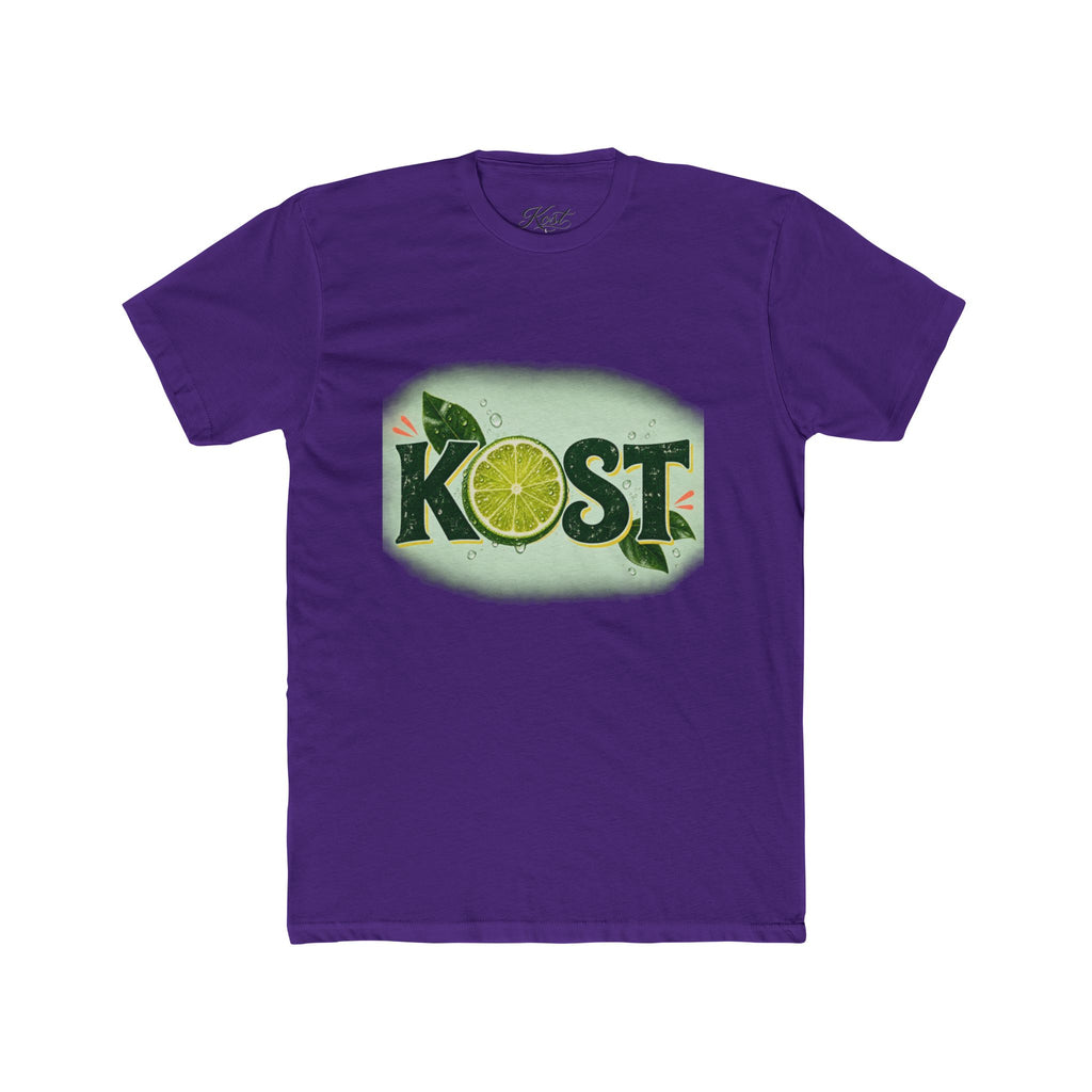 KOST Lime Graphic Cotton T-Shirt