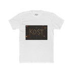 KÖST Rustic Firebrand Tee — Vintage Burned Lettering Graphic T-Shirt