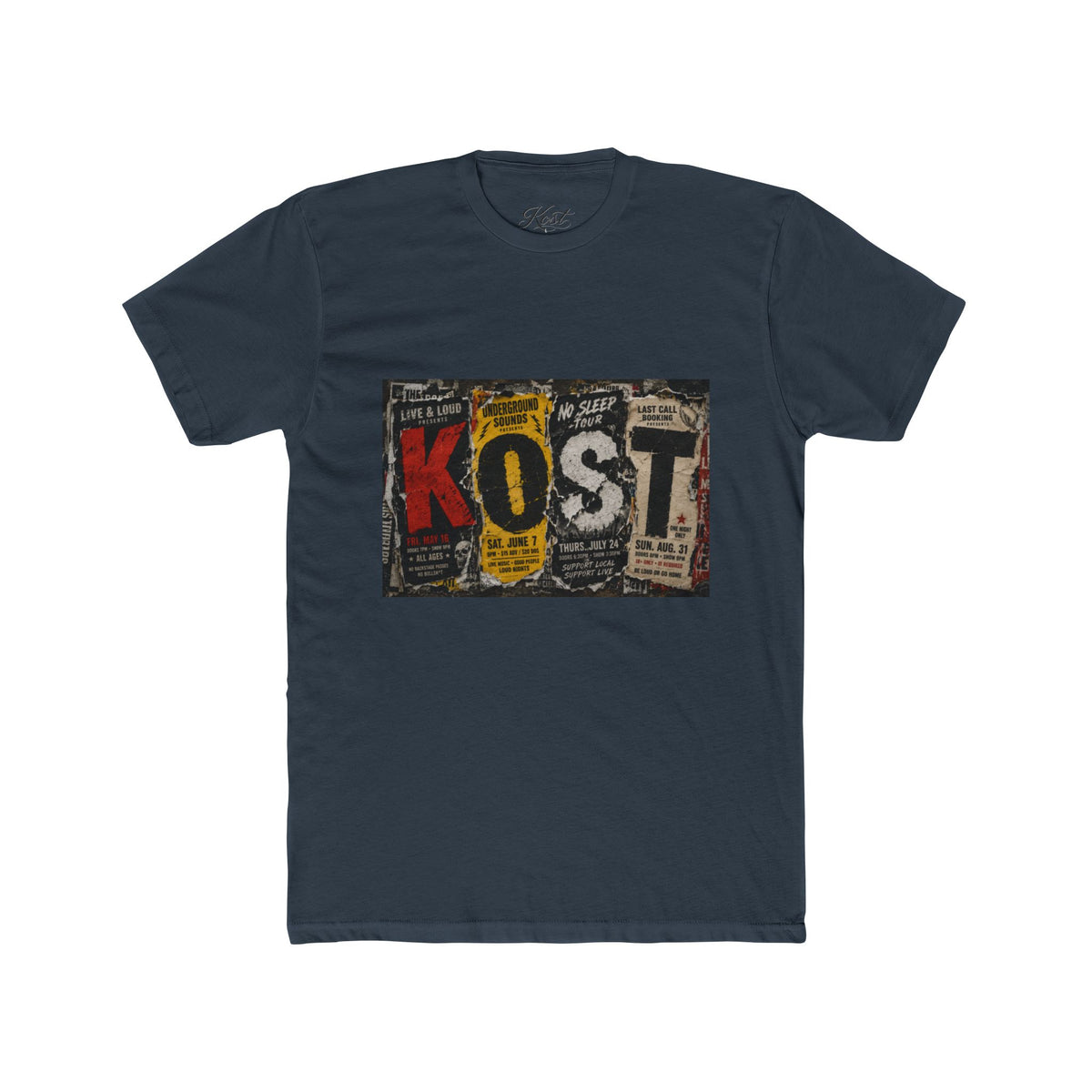 KOST Vintage Newspaper Graphic T-Shirt