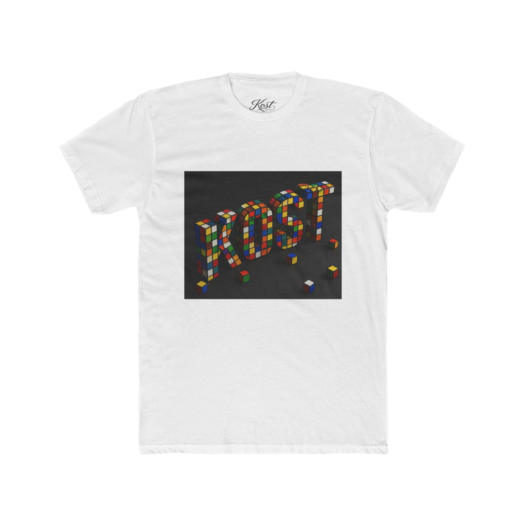 LOST Rubik Block Graphic Tee — Retro Puzzle Typography T‑Shirt