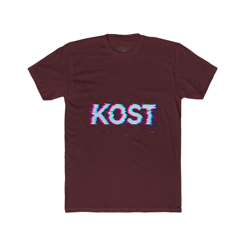 KOST Glitch Graphic Tee — Retro Vaporwave Logo T-Shirt