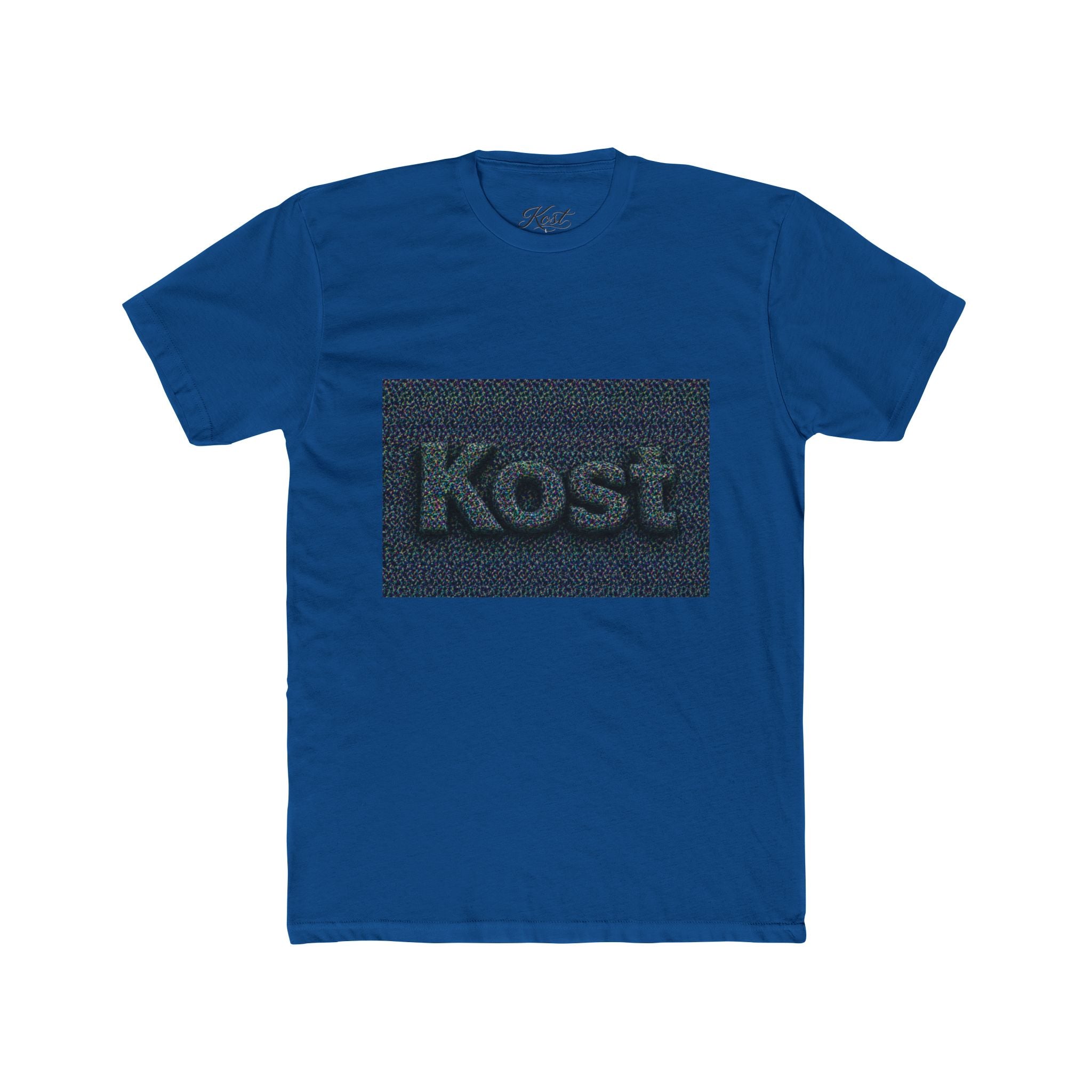 Kost Embroidered Logo Tee — Minimalist Cotton Crew T‑Shirt