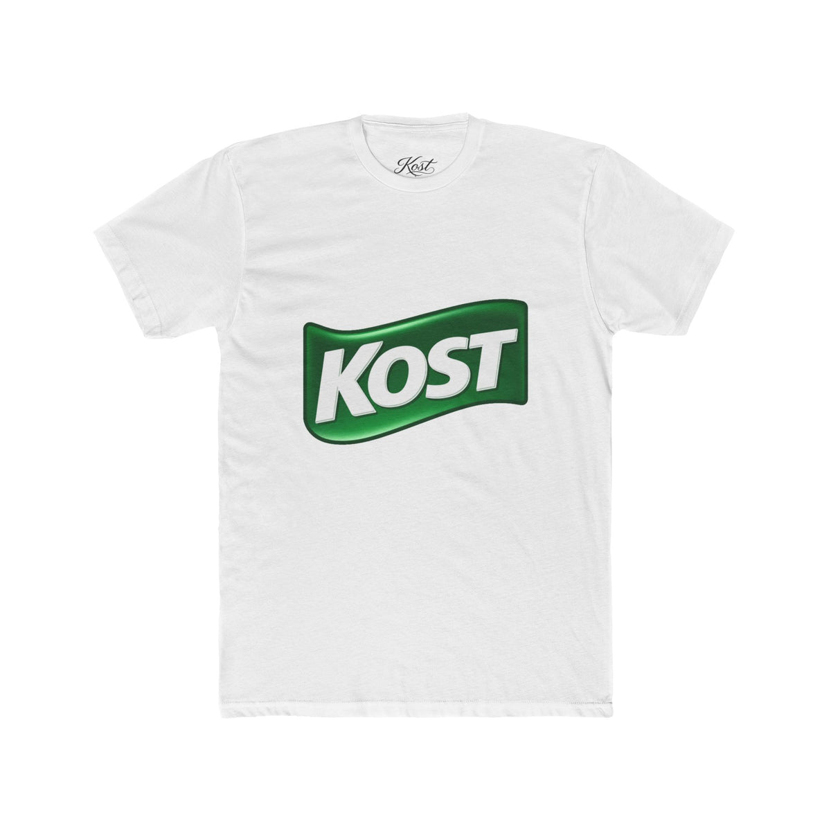KOST Logo Tee — Vintage Green Wave Graphic T-Shirt