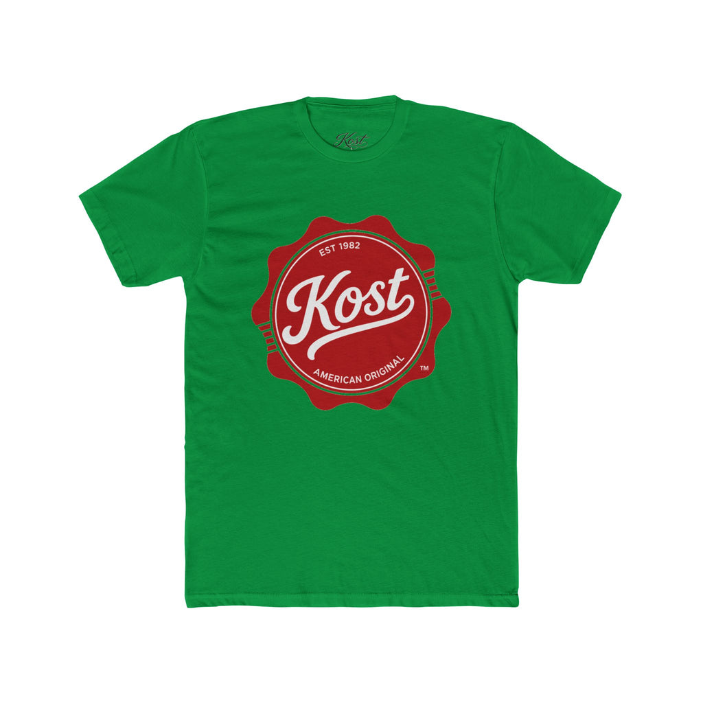 Kost Vintage Badge T‑Shirt — Retro Red Logo Crew Tee