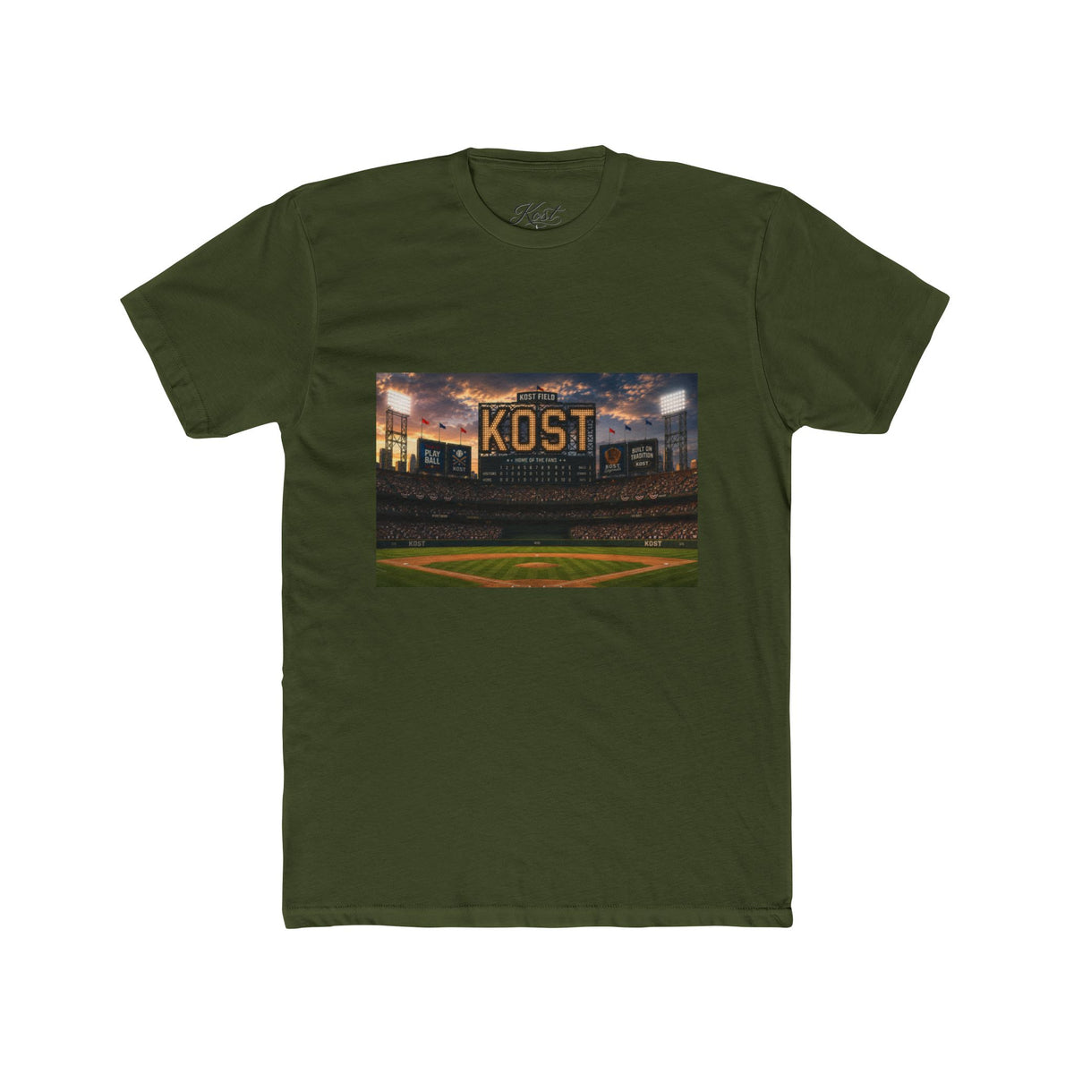 KOST Stadium Baseball Tee — Vintage Ballpark Graphic T-Shirt