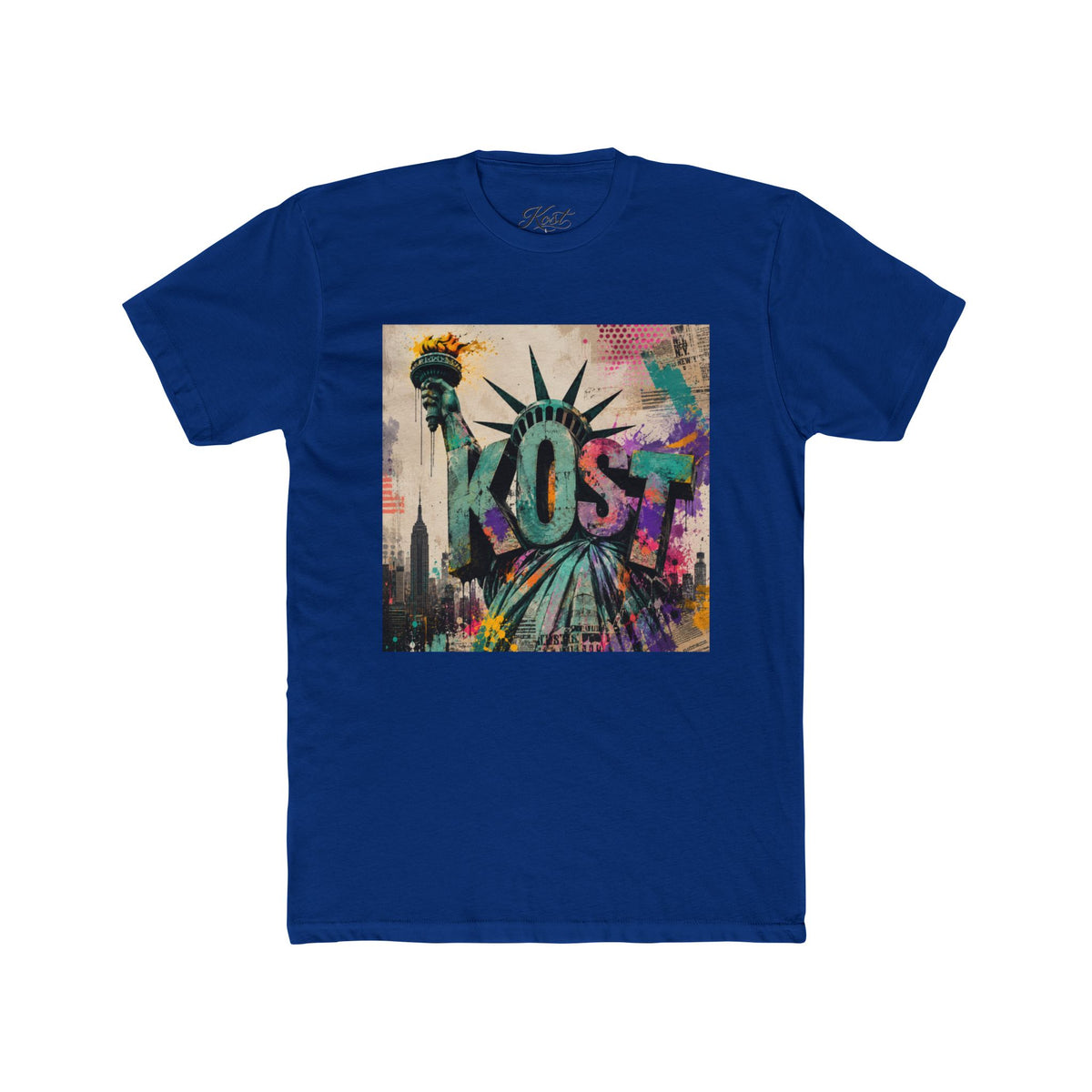 KOST Statue of Liberty Graphic Tee – Colorful NYC Street Art T-Shirt