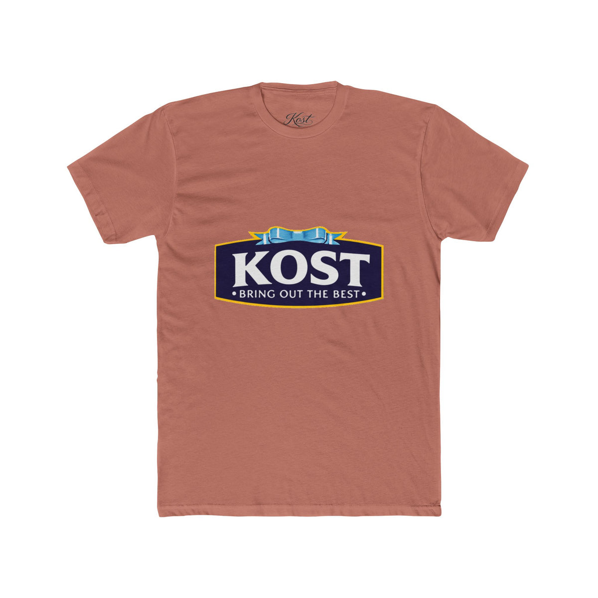 KOST Logo Tee — 'Bring Out The Best' Retro Badge Cotton T‑Shirt
