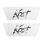 Men’s Removable-Strap Sandals – White Slide Sandals with “JOY” Graphic