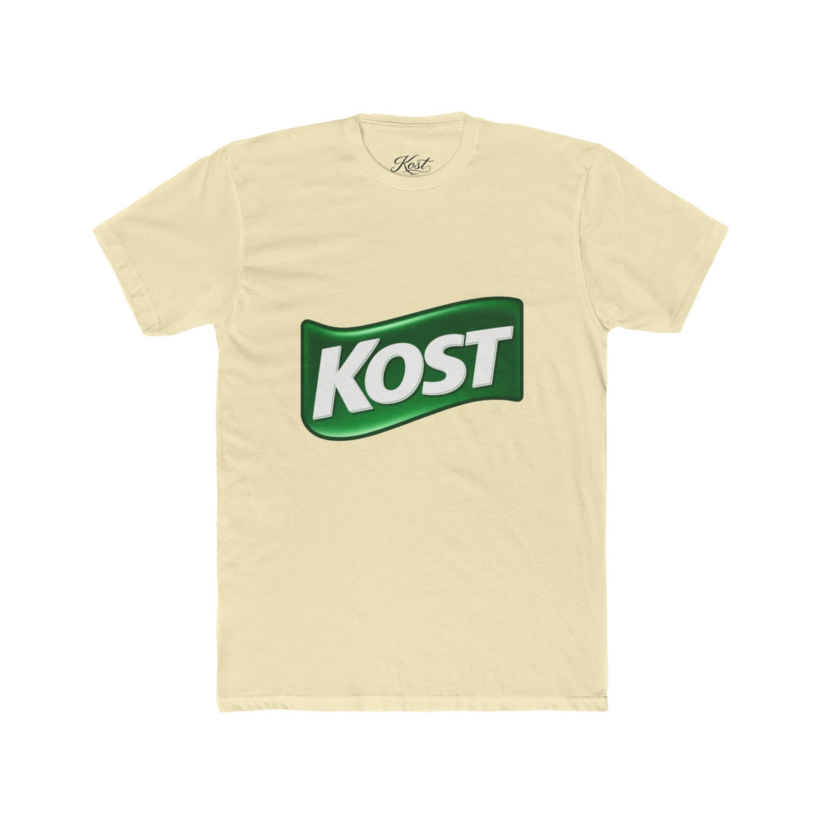 KOST Logo Tee — Vintage Green Wave Graphic T-Shirt